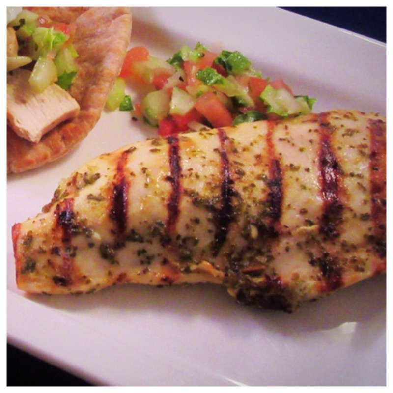 Greek chicken with tzatziki