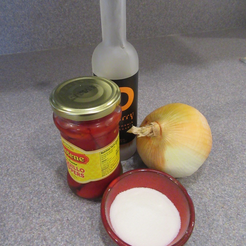 Spanish pizza ingredients candied red peppers