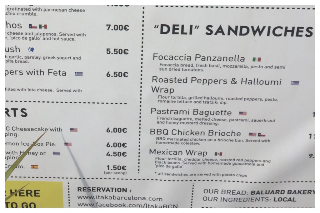 roasted red pepper & halloumi wrap itaka taverneta barcelona spain