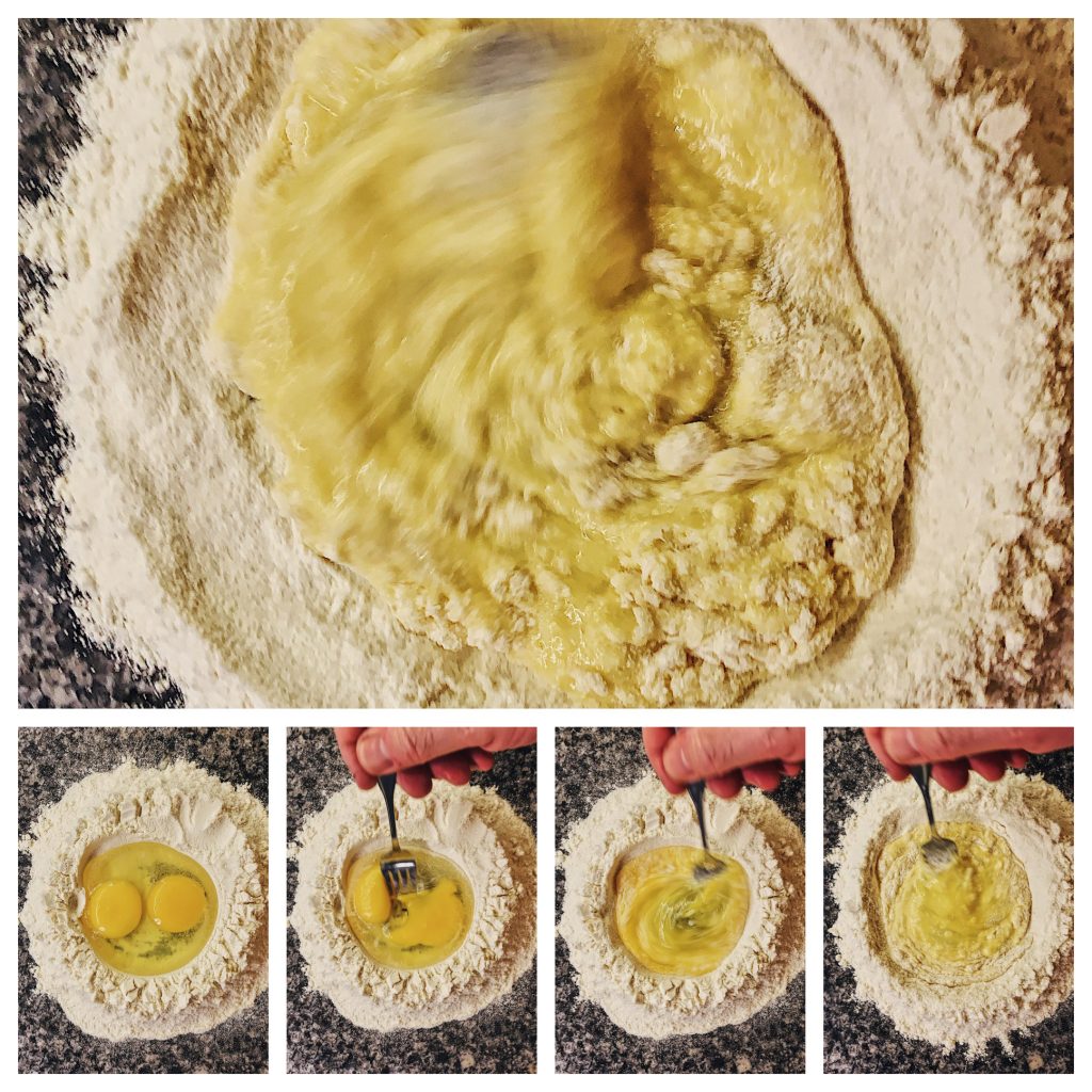 Mixing Dough for Homemade Pasta