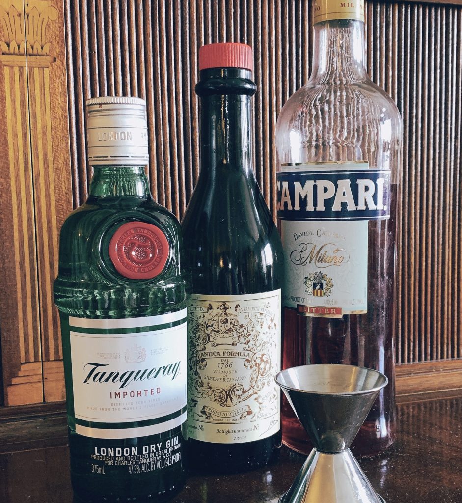 Classic Negroni Ingredients