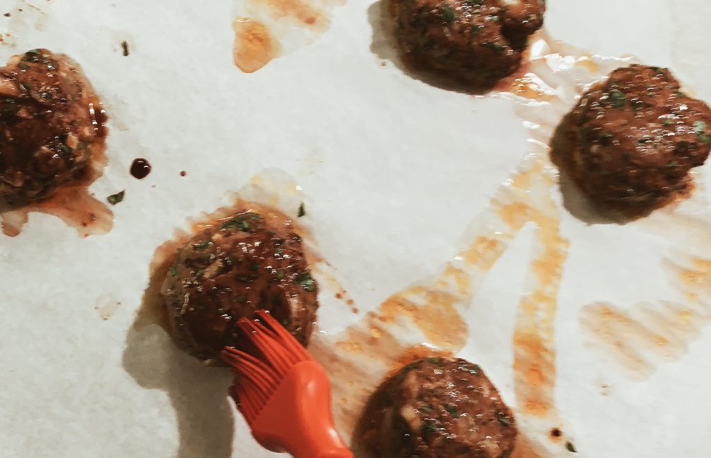 Pomegranate Glazed Koftas Glazed