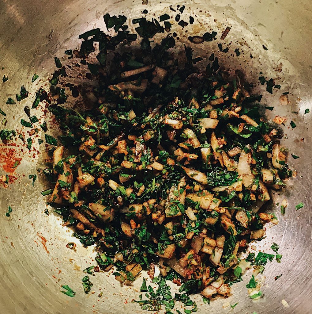 Pomegranate Glazed Koftas Ingredient Mix Combined