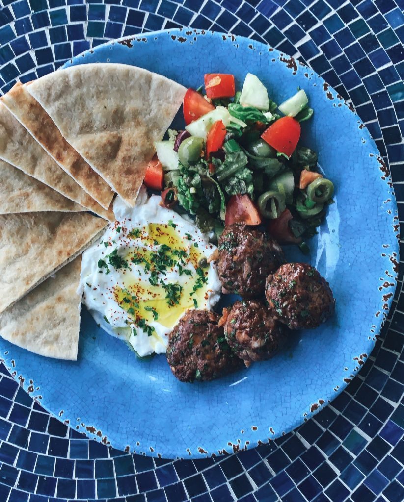 Pomegranate Glazed Koftas Plate