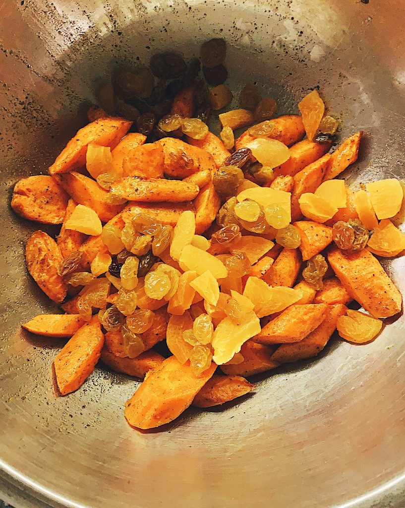 Spiced Carrots and Dried Fruit