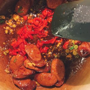 Aromatics for Steamed Mussels