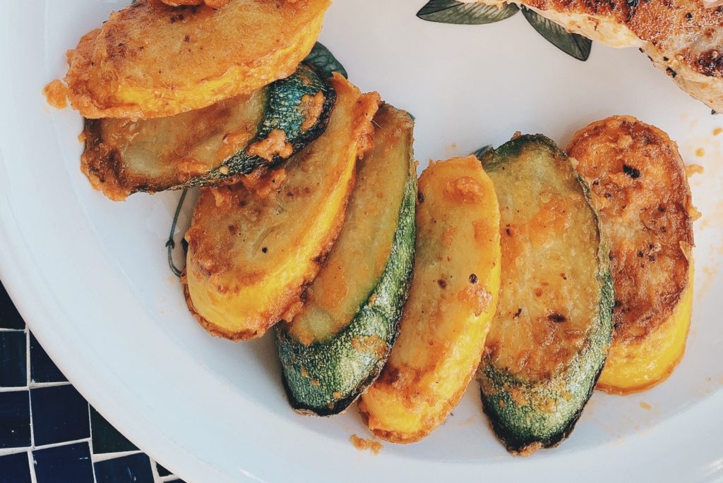 Romesco Sauce on Grilled Veggies