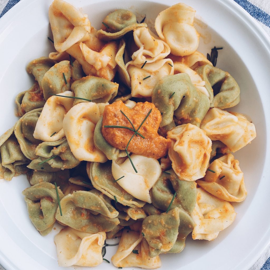 Romesco Sauce on Pasta