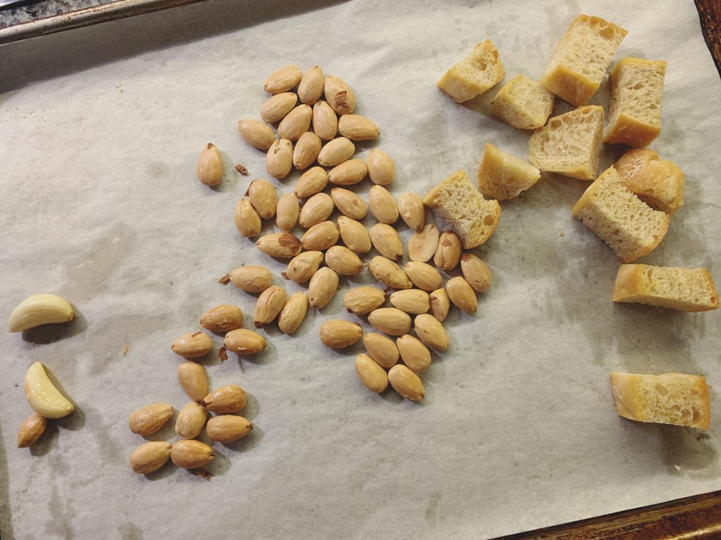 Garlic Almonds and Toast