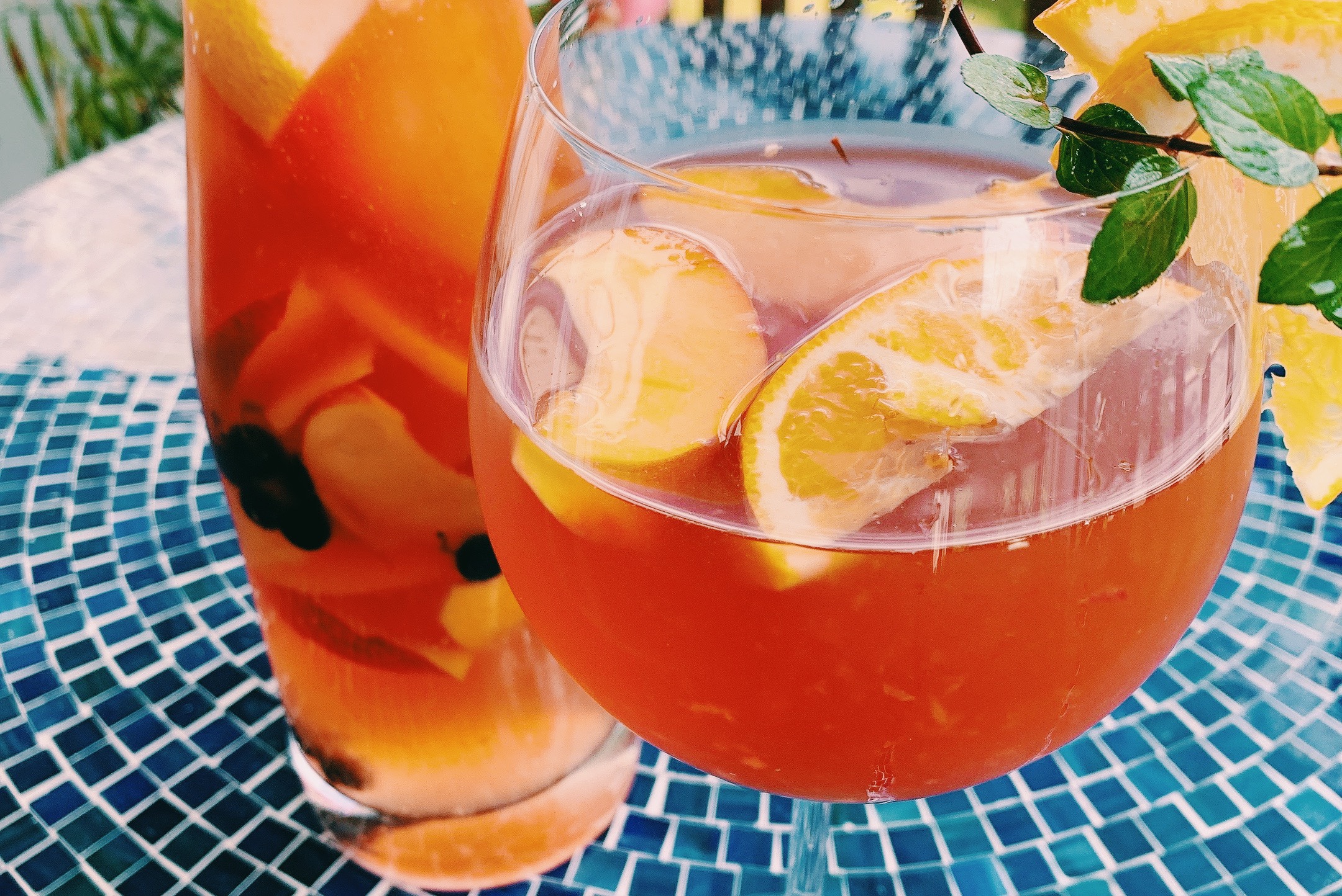 Peach Rosé Sangria Featured