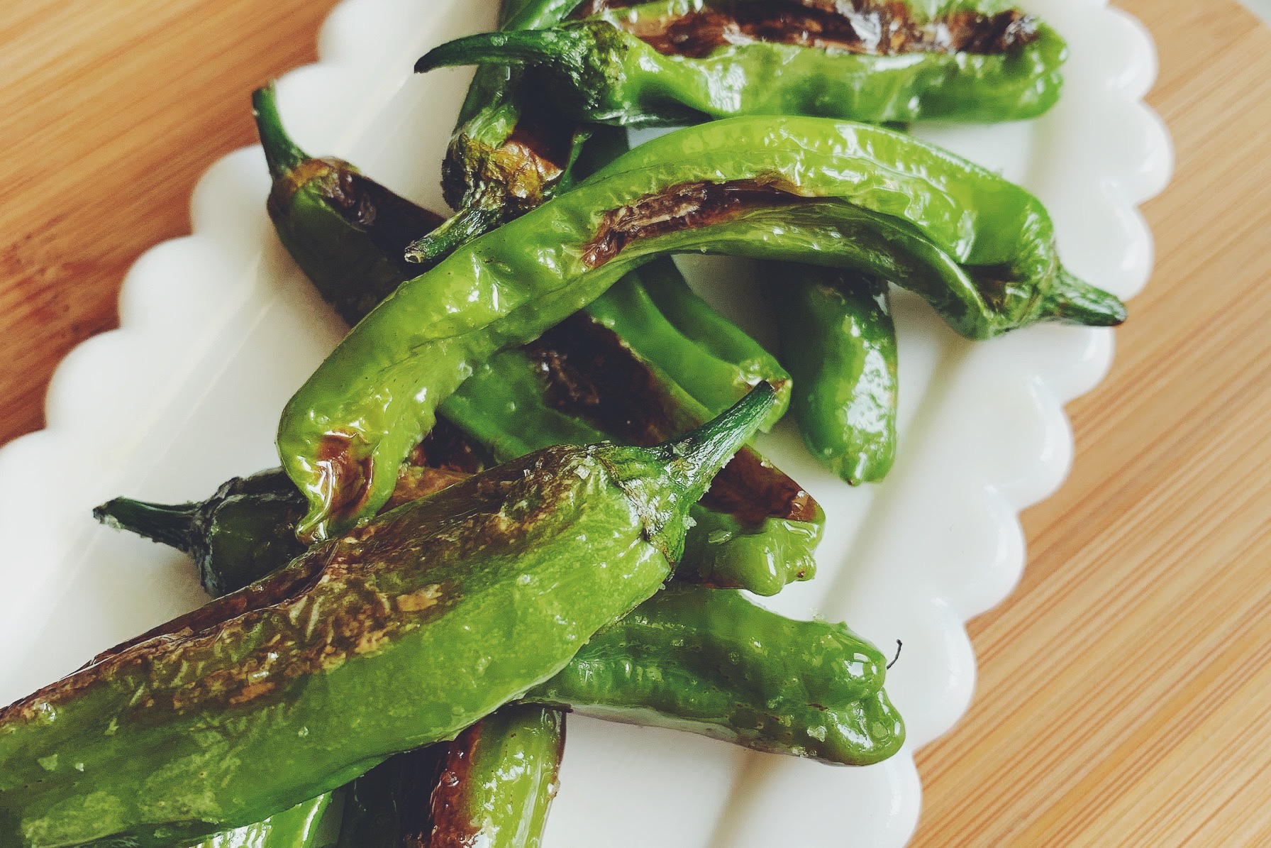 Blistered Shishto Peppers ⁠