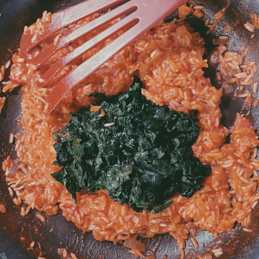 Turkish Rice and Spinach