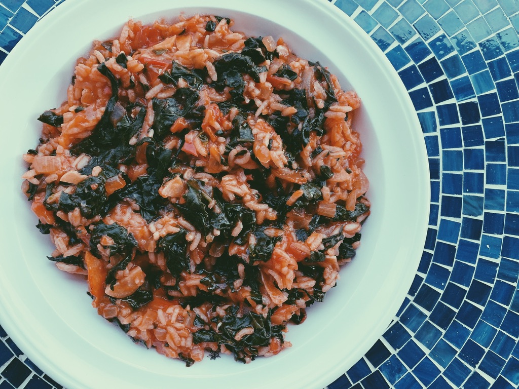 Turkish Rice and Spinach Featured