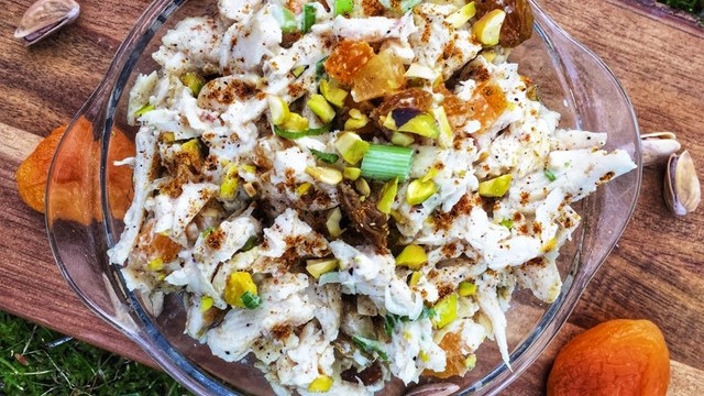 Chicken Salad with Apricots and Pistachios