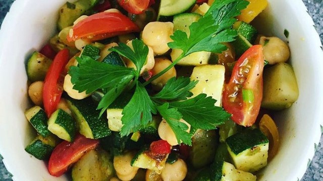 Sautéed Courgette Salad