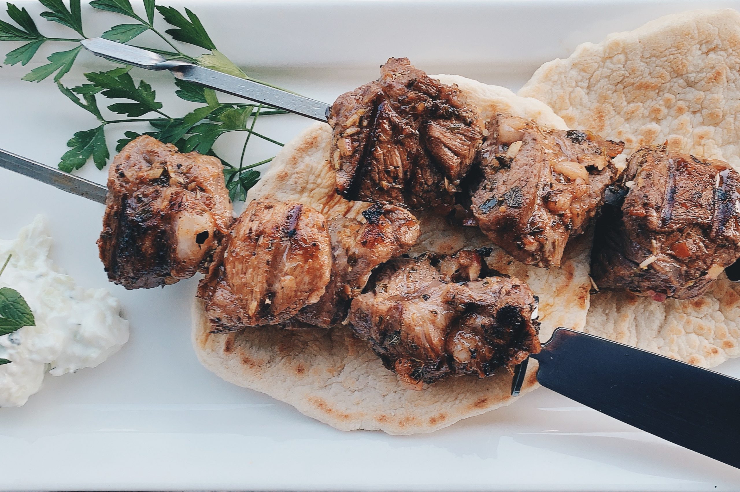 Lamb Souvlaki Featured