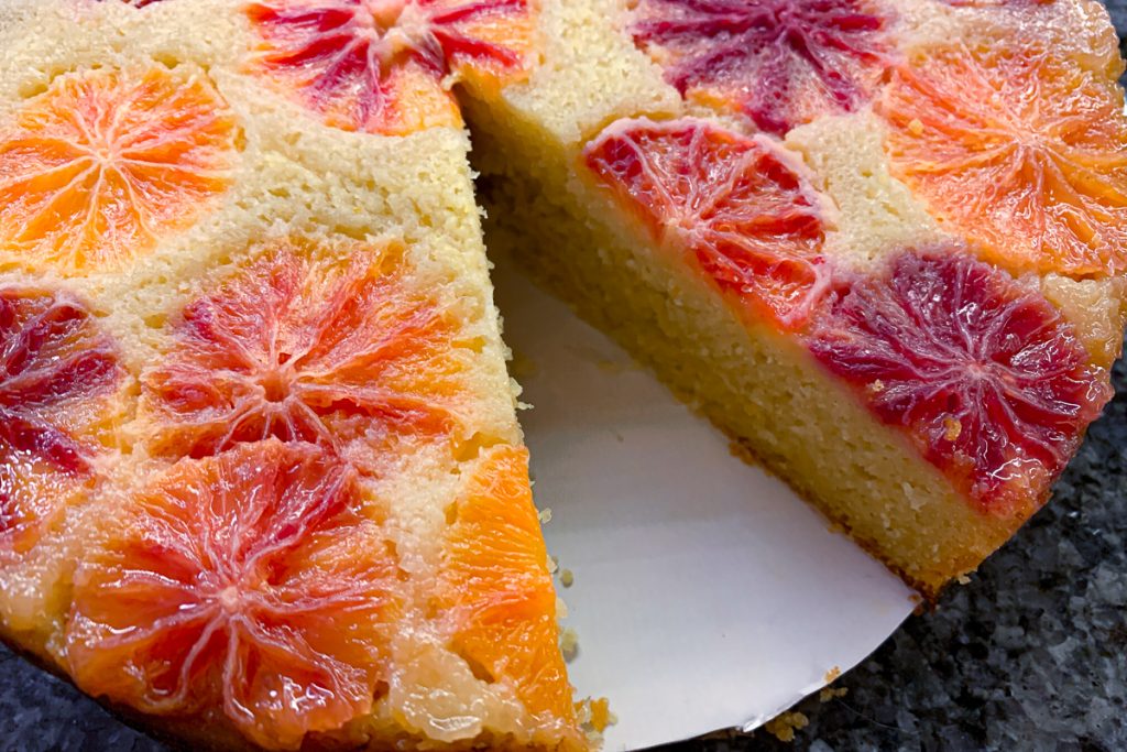 Blood Orange Polenta Sliced