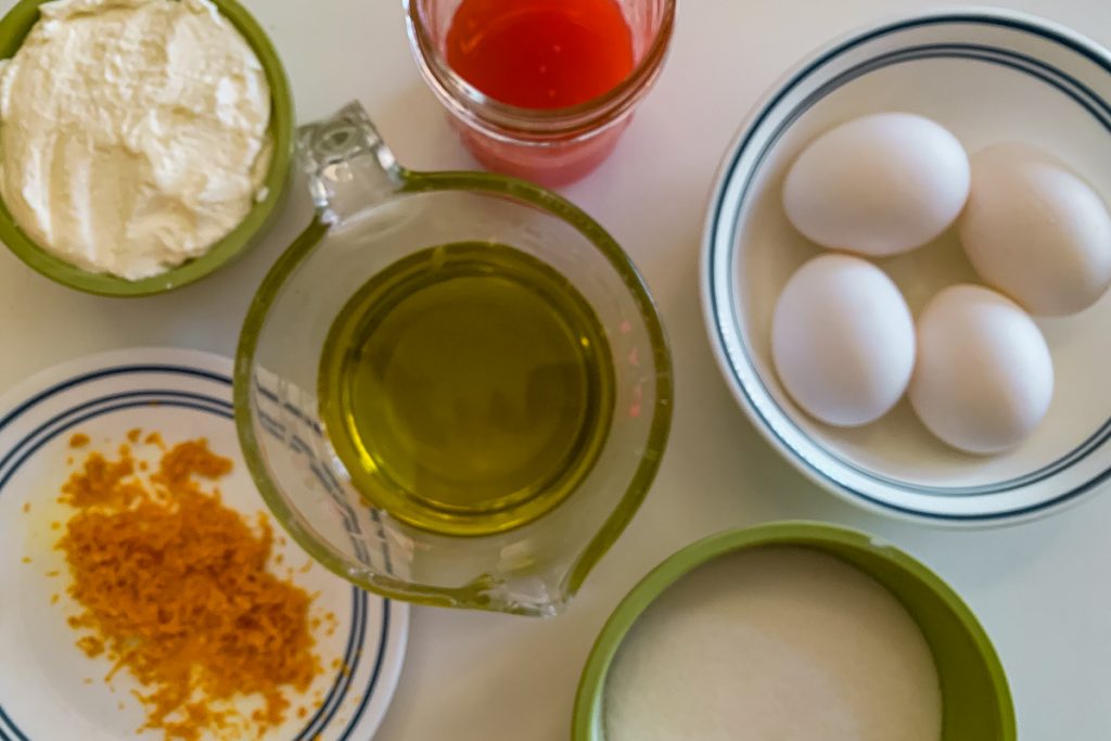 Blood Orange Polenta Wet Ingredients