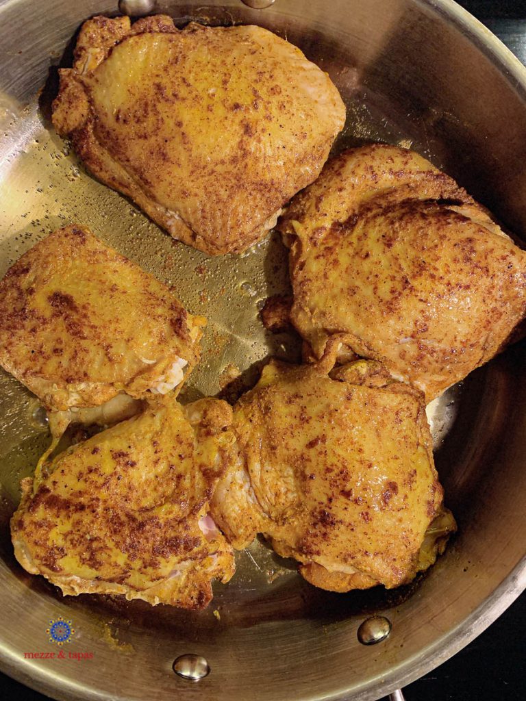 Browned Chicken Thighs