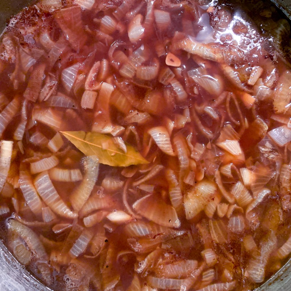 French Onion Soup Broth Added
