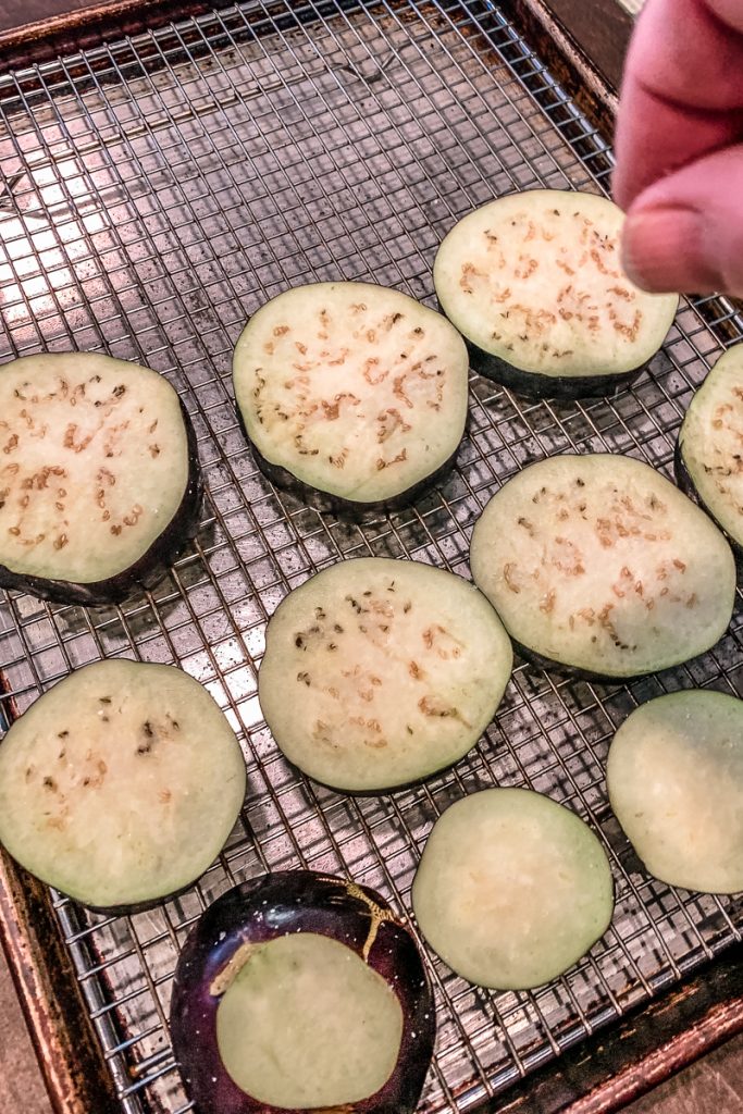 Salting Eggplant