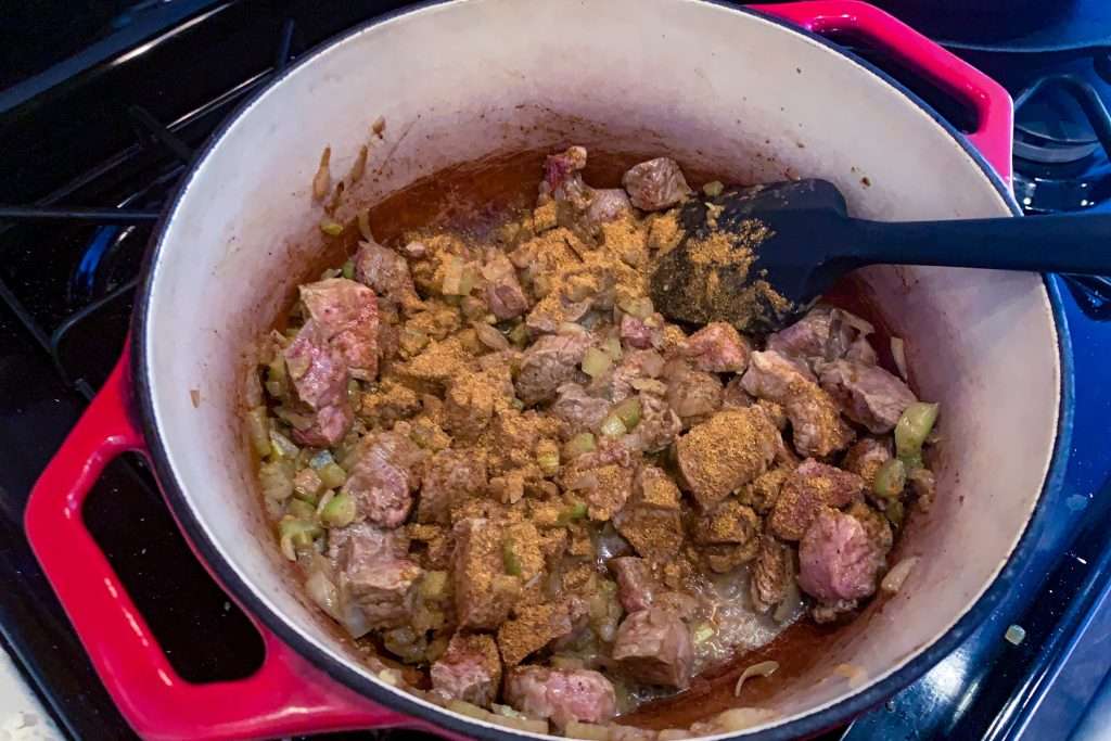 Harira Meat and seasoning