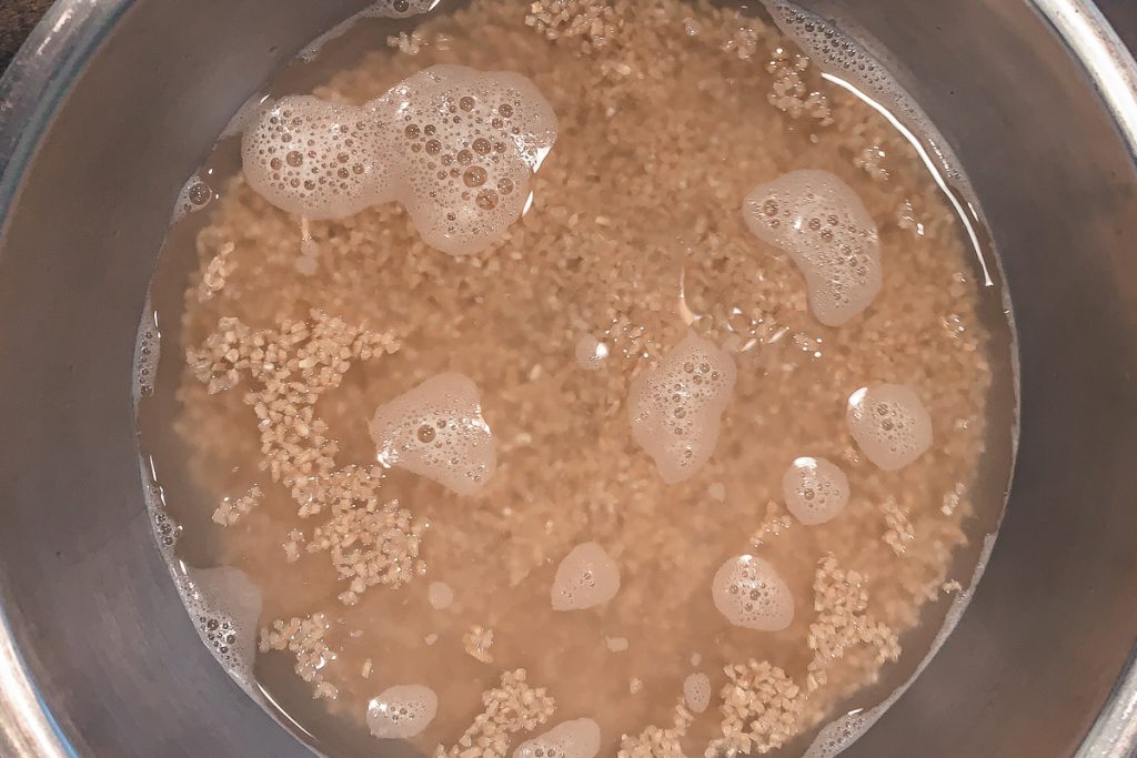 Kibbeh Soaking Bulgur