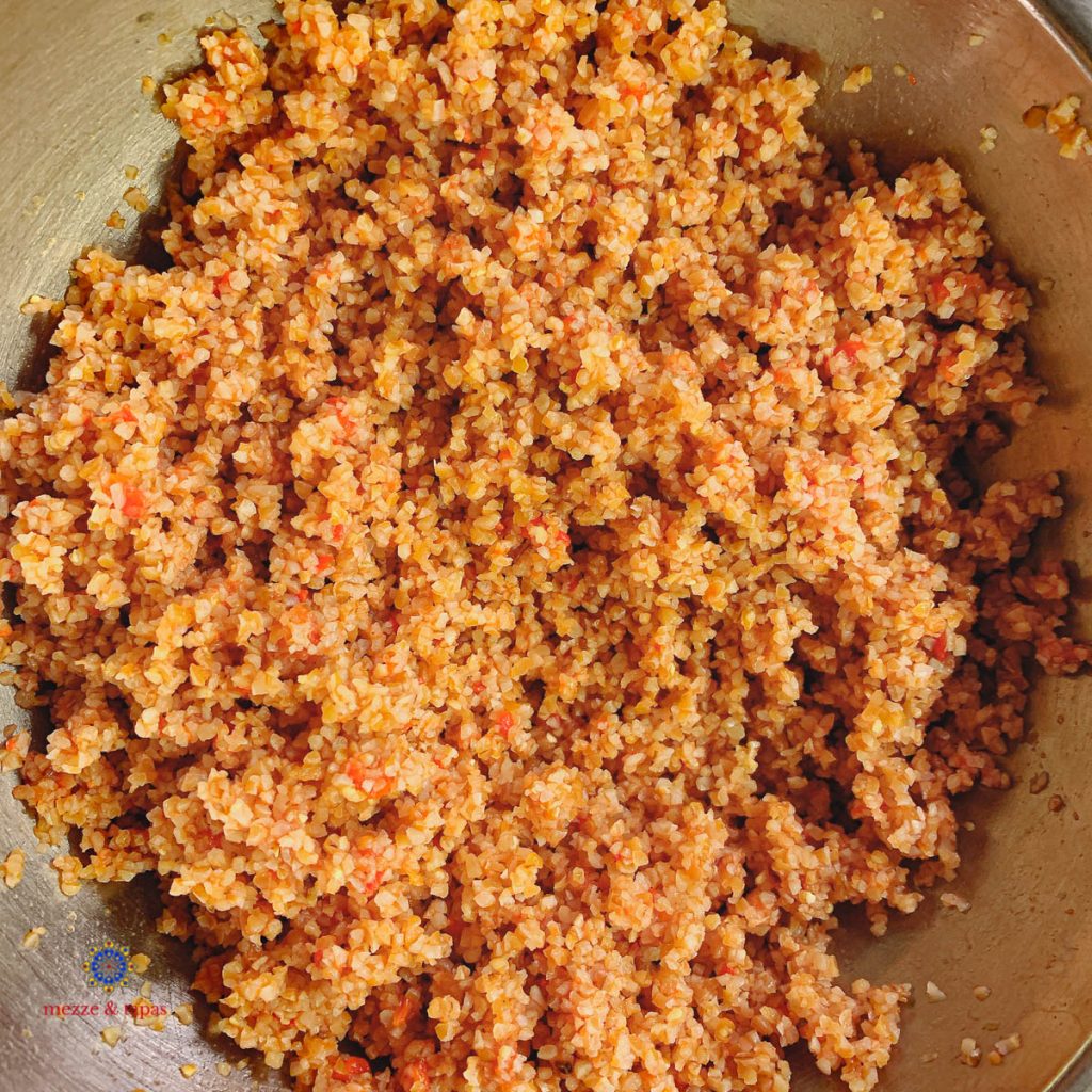 Kisir Bulgur with Tomato Paste