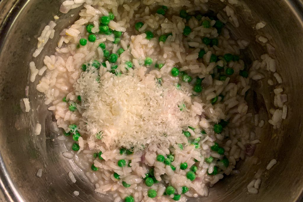 Lemony Pea Risotto Add Peas and Parm