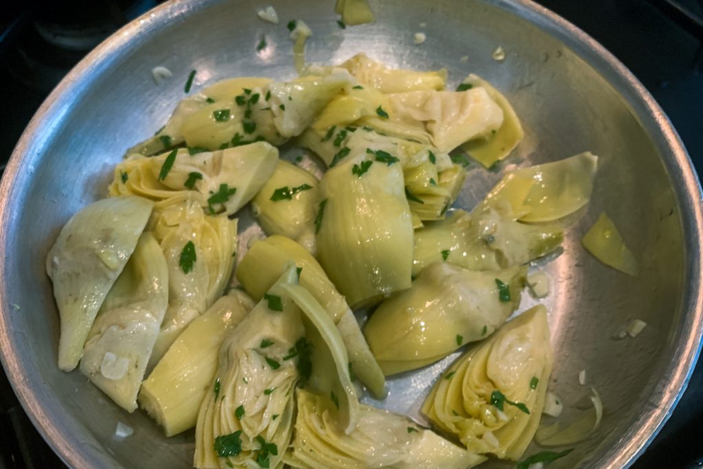 Pan Roasted Artichoke Finished