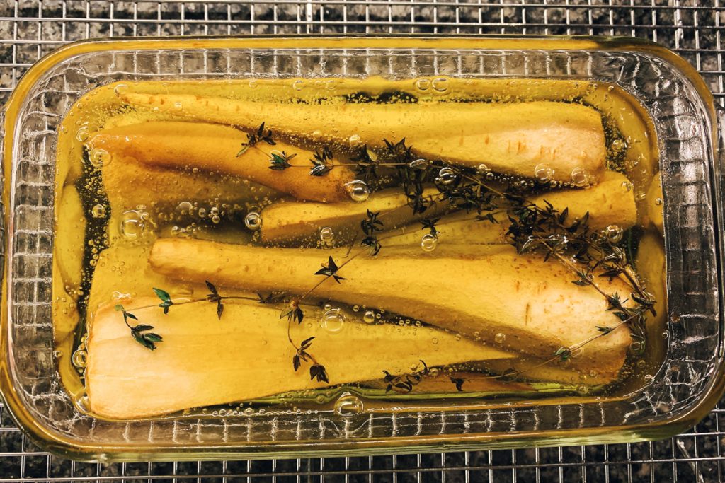 Parsnips In Oil After