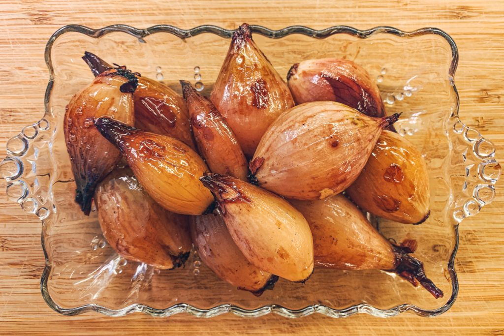 Red Wine Glazed Shallots