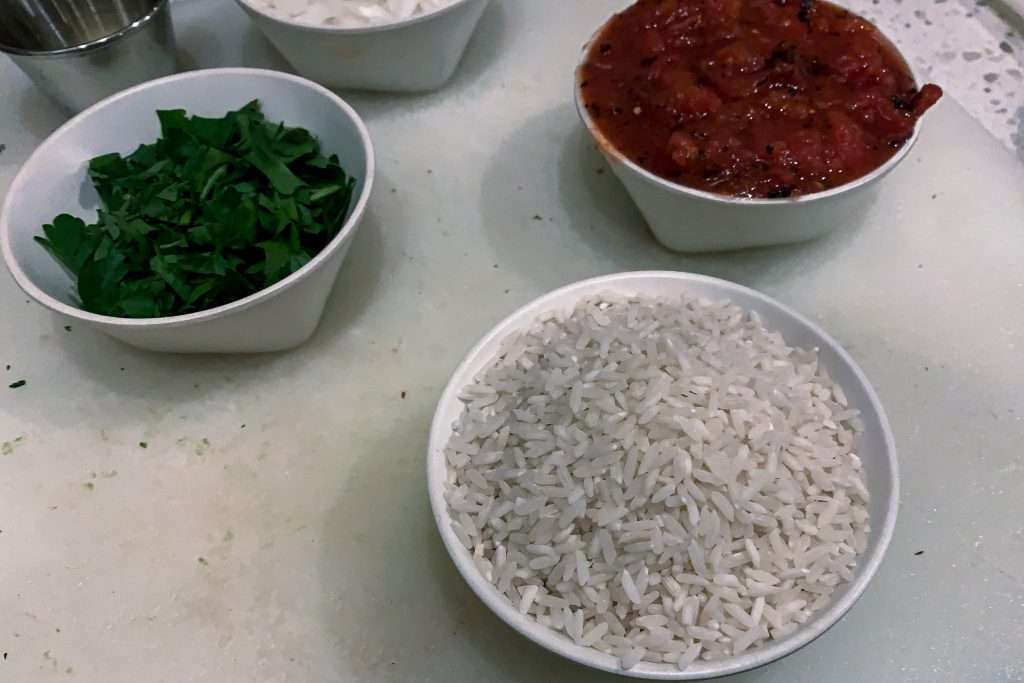 Spanakorizo Ingredients