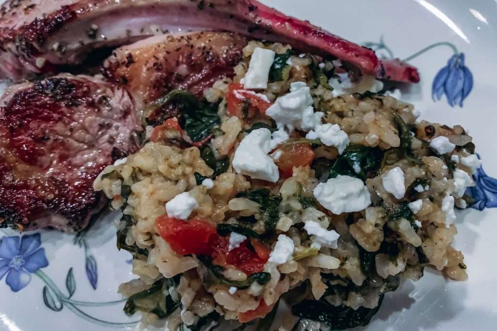 Greek Spinach and Rice
