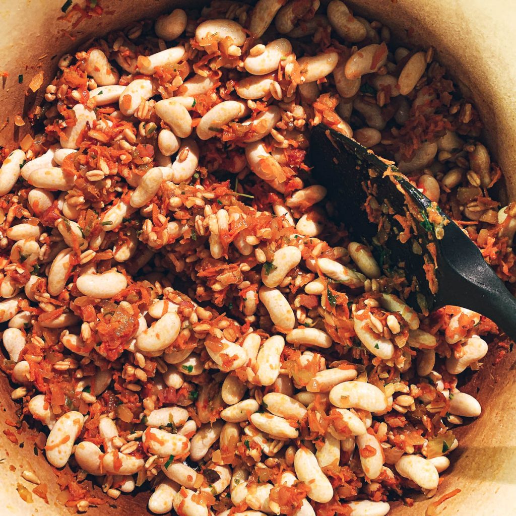 White Bean Farro Mushroom Add Beans