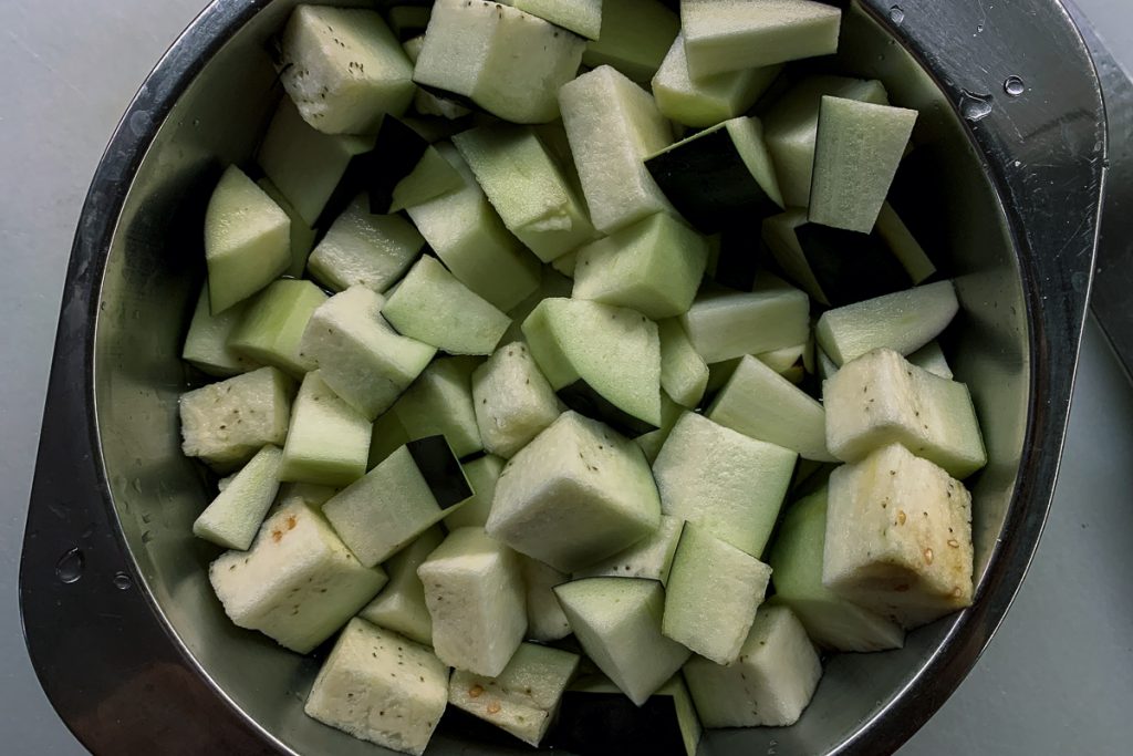 Eggplant Soaking