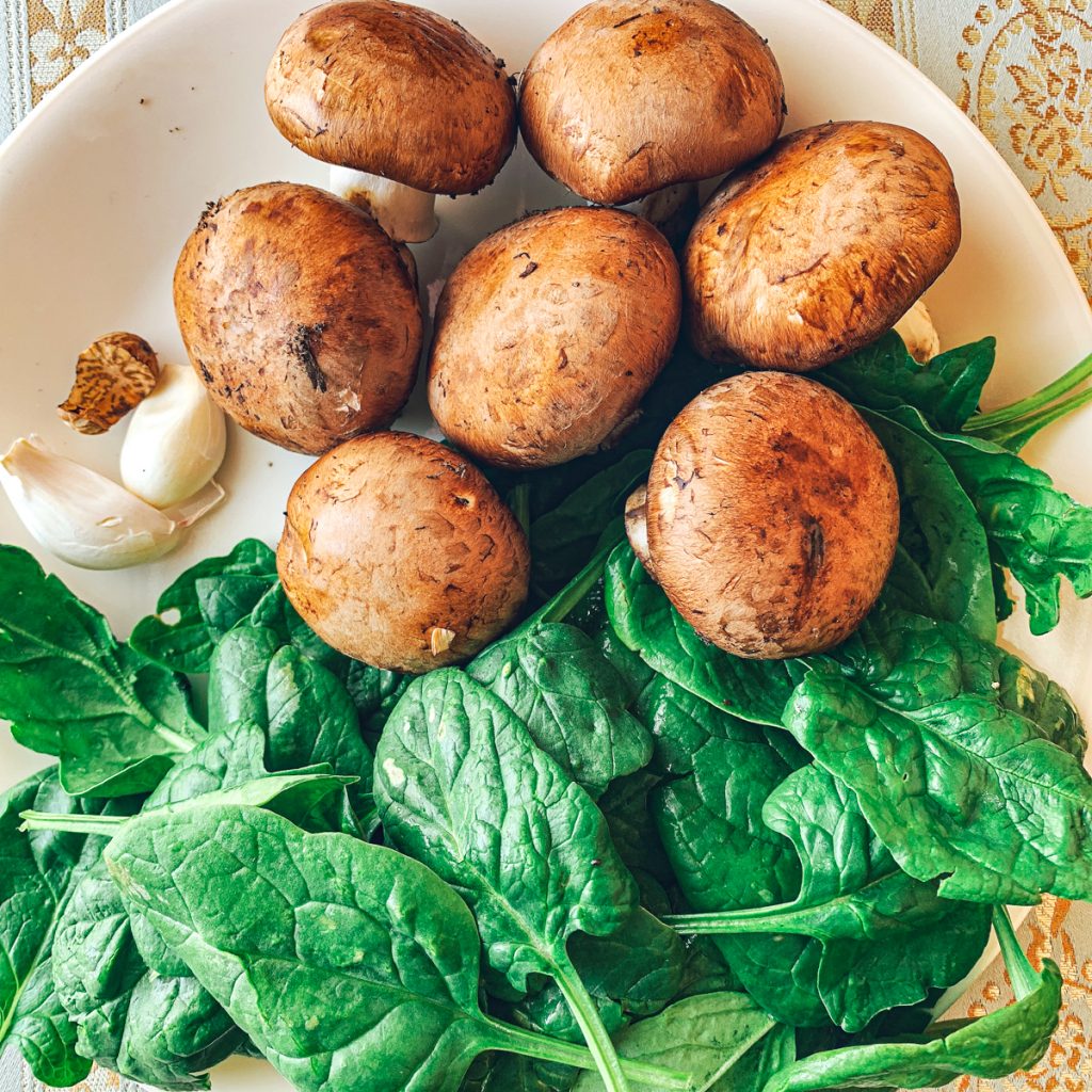 Spinach Mushroom Filling Ingredients