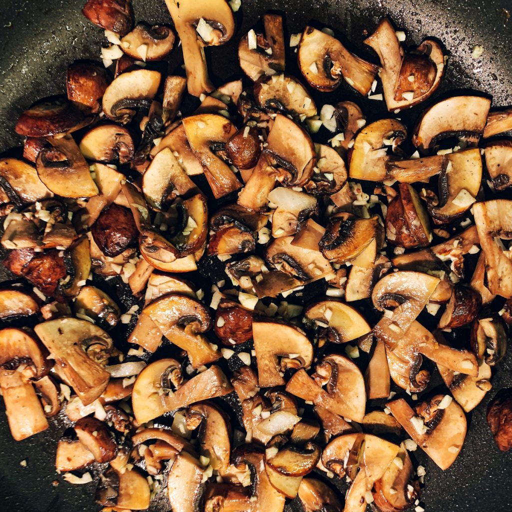 empanada sautéed mushrooms