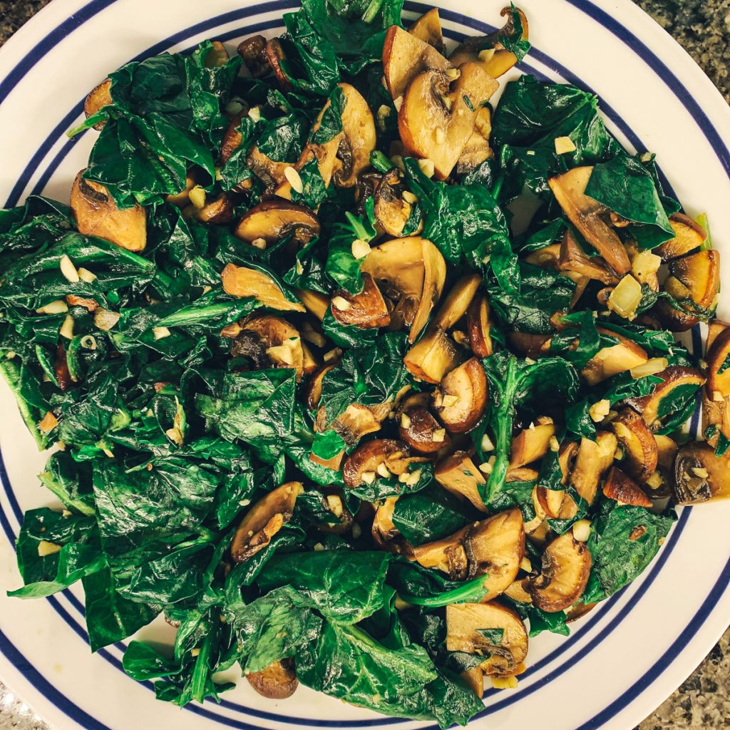 Spinach Mushroom Filling