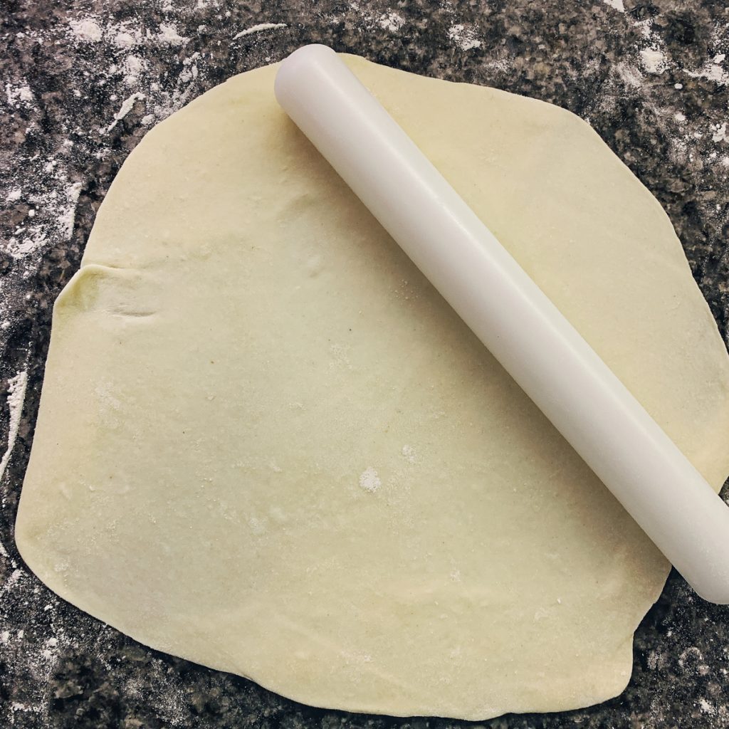 empanada dough rolled out