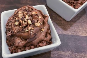 Chocolate Hazelnut Mousse Closeup