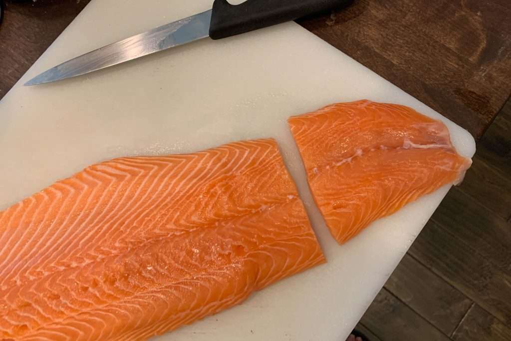 Salmon Tail End Trim